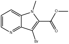 methyl 3-bromo-1-methyl-1H-pyrrolo[3,2-b]pyridine-2-carboxylate Structure