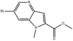 methyl 6-bromo-1-methyl-1H-pyrrolo[3,2-b]pyridine-2-carboxylate Structure