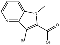 3-bromo-1-methyl-1H-pyrrolo[3,2-b]pyridine-2-carboxylic acid Structure