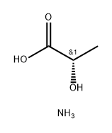 Propanoic acid, 2-hydroxy-, ammonium salt (1:1), (2S)- 구조식 이미지
