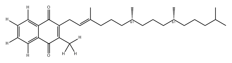 Vitamin K1 cis-trans (1:1) D7 구조식 이미지