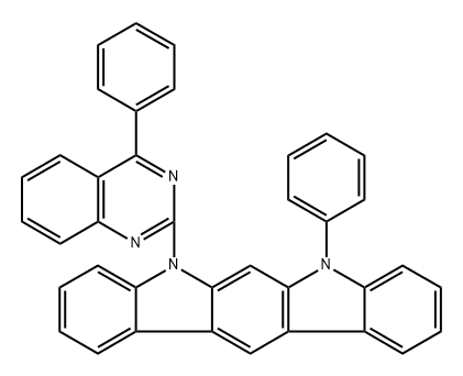 5,7-Dihydro-5-phenyl-7-(4-phenyl-2-quinazolinyl)indolo[2,3-b]carbazole Structure