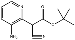 2-Pyridineacetic acid, 3-amino-α-cyano-, 1,1-dimethylethyl ester Structure