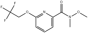 N-Methoxy-N-methyl-6-(2,2,2-trifluoroethoxy)-2-pyridinecarboxamide Structure