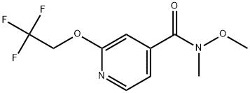 N-Methoxy-N-methyl-2-(2,2,2-trifluoroethoxy)-4-pyridinecarboxamide Structure