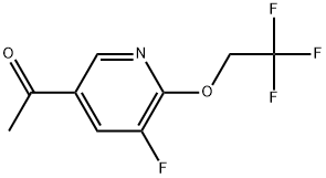 1-[5-Fluoro-6-(2,2,2-trifluoroethoxy)-3-pyridinyl]ethanone Structure