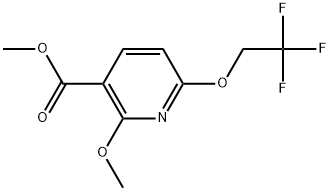 Methyl 2-methoxy-6-(2,2,2-trifluoroethoxy)-3-pyridinecarboxylate Structure