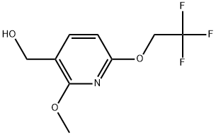 2-Methoxy-6-(2,2,2-trifluoroethoxy)-3-pyridinemethanol Structure