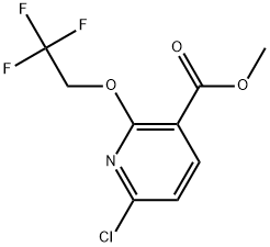 Methyl 6-chloro-2-(2,2,2-trifluoroethoxy)-3-pyridinecarboxylate Structure