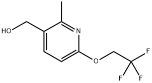 (2-methyl-6-(2,2,2-trifluoroethoxy)pyridin-3-yl)methanol Structure