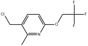 3-(Chloromethyl)-2-methyl-6-(2,2,2-trifluoroethoxy)pyridine Structure