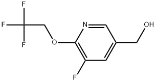 5-Fluoro-6-(2,2,2-trifluoroethoxy)-3-pyridinemethanol 구조식 이미지