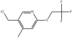 5-(Chloromethyl)-4-methyl-2-(2,2,2-trifluoroethoxy)pyridine Structure