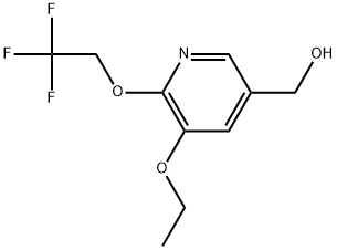 5-Ethoxy-6-(2,2,2-trifluoroethoxy)-3-pyridinemethanol Structure