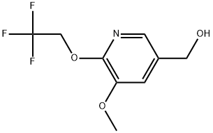 5-Methoxy-6-(2,2,2-trifluoroethoxy)-3-pyridinemethanol Structure