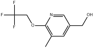 5-Methyl-6-(2,2,2-trifluoroethoxy)-3-pyridinemethanol Structure