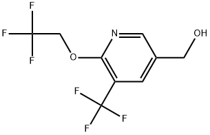 6-(2,2,2-Trifluoroethoxy)-5-(trifluoromethyl)-3-pyridinemethanol Structure