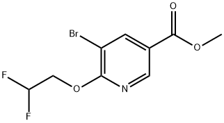 methyl 5-bromo-6-(2,2-difluoroethoxy)nicotinate Structure