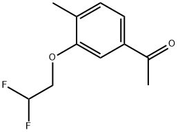 Ethanone, 1-[3-(2,2-difluoroethoxy)-4-methylphenyl]- Structure