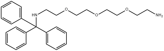 Benzenemethanamine, N-[2-[2-[2-(2-aminoethoxy)ethoxy]ethoxy]ethyl]-α,α-diphenyl- Structure