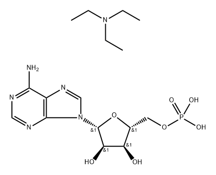 5'-Adenylic acid, sodium salt, compd. with N,N-diethylethanamine (1:1:1) Structure