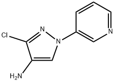 3-Chloro-1-(pyridin-3-yl)-1H-pyrazol-4-amine Structure