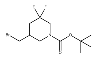 1-Boc-3-bromomethyl-5,5-difluoropiperidine Structure