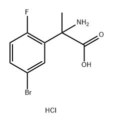 2-Amino-2-(5-bromo-2-fluorophenyl)propanoic acid hydrochloride Structure