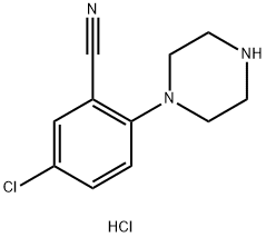 5-chloro-2-(piperazin-1-yl)benzonitrile
hydrochloride Structure