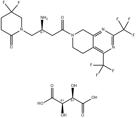 Gemigliptin L-tartrate Sesquihydrate Structure