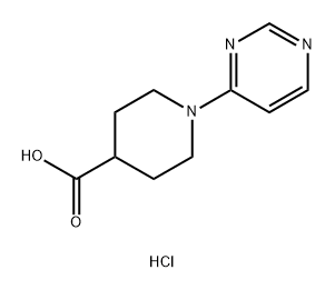 1-(Pyrimidin-4-yl)piperidine-4-carboxylic acid hydrochloride Structure