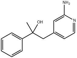 4-Pyridineethanol, 2-amino-α-methyl-α-phenyl- Structure