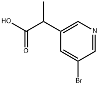 2-(5-bromopyridin-3-yl)propanoic acid Structure