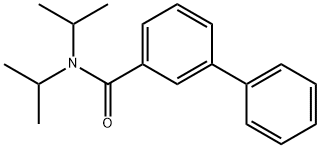 N,N-Bis(1-methylethyl)[1,1'-biphenyl]-3-carboxamide Structure