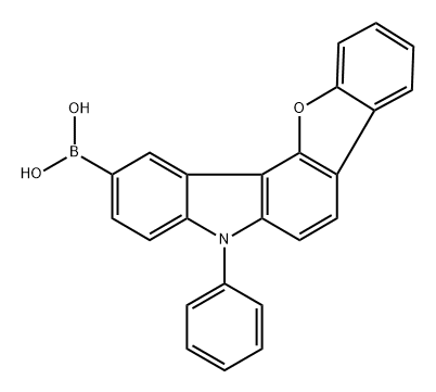 B-(5-Phenyl-5H-benzofuro[3,2-c]carbazol-2-yl)boronic acid Structure