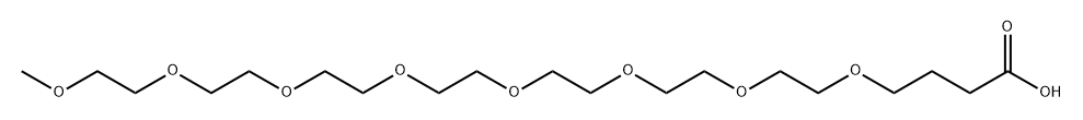 m-PEG8-CH2-acid Structure