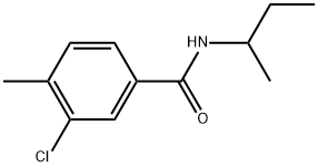 3-Chloro-4-methyl-N-(1-methylpropyl)benzamide Structure