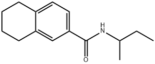 5,6,7,8-Tetrahydro-N-(1-methylpropyl)-2-naphthalenecarboxamide Structure