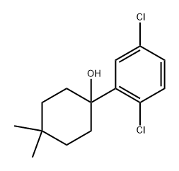 1-(2,5-dichlorophenyl)-4,4-dimethylcyclohexanol 구조식 이미지