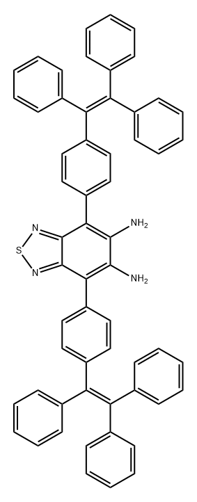 4,7-bis(4-(1,2,2-triphenylvinyl)phenyl)benzo[c][1,2,5]thiadiazole-5,6-diamine Structure