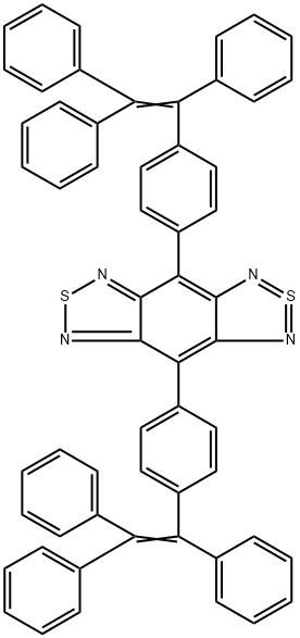 2λ4δ2-Benzo[1,2-c:4,5-c']bis[1,2,5]thiadiazole, 4,8-bis[4-(1,2,2-triphenylethenyl)phenyl]- Structure