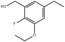 (3-ethoxy-5-ethyl-2-fluorophenyl)methanol Structure