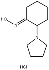 N-[2-(pyrrolidin-1-yl)cyclohexylidene]hydroxylamine hydrochloride Structure