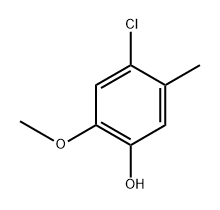 4-chloro-2-methoxy-5-methylphenol 구조식 이미지