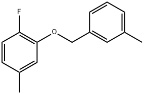 1-Fluoro-4-methyl-2-[(3-methylphenyl)methoxy]benzene Structure