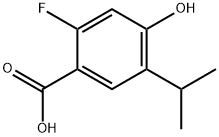 2-Fluoro-4-hydroxy-5-(1-methylethyl)benzoic acid Structure