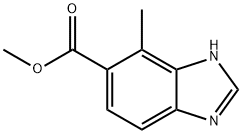 4-Methyl-3H-benzoimidazole-5-carboxylic acid methyl ester Structure