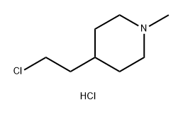 Piperidine, 4-(2-chloroethyl)-1-methyl-, hydrochloride (1:1) Structure