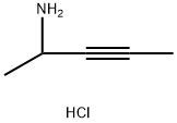 3-Pentyn-2-amine, hydrochloride (1:1) Structure