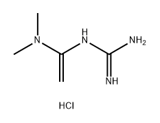 Guanidine, N-[1-(dimethylamino)ethenyl]-, hydrochloride (1:1) 구조식 이미지